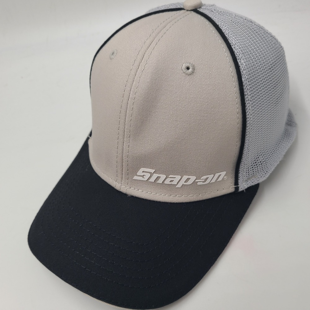 Snap-on Hat Fitted (Seems M-L) Trucker Mesh Gray Black Tools Automotive Cars Men